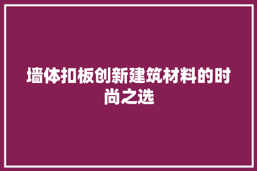 墙体扣板创新建筑材料的时尚之选 推拉门