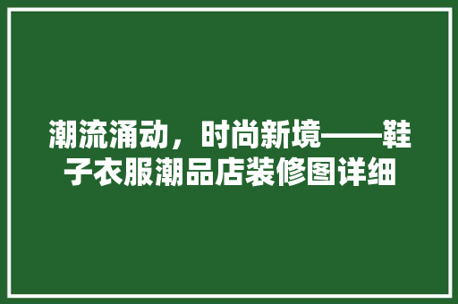 潮流涌动，时尚新境——鞋子衣服潮品店装修图详细