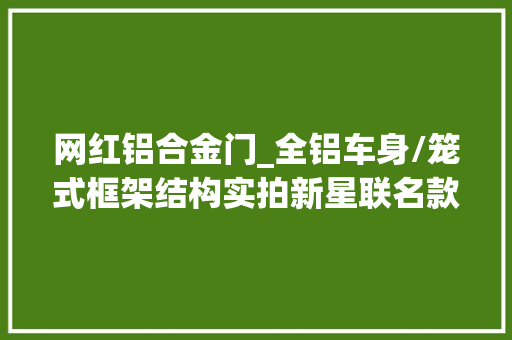 网红铝合金门_全铝车身/笼式框架结构实拍新星联名款网红8号房车