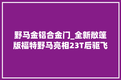 野马金铝合金门_全新敞篷版福特野马亮相23T后驱飞翼门造型真帅气