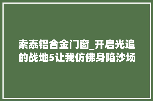 索泰铝合金门窗_开启光追的战地5让我仿佛身陷沙场中