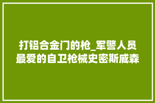 打铝合金门的枪_军警人员最爱的自卫枪械史密斯威森警长特种型M36左轮手枪 塑钢门