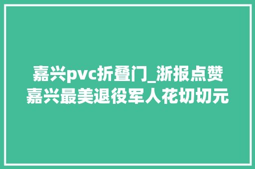 嘉兴pvc折叠门_浙报点赞嘉兴最美退役军人花切切元建国防科普文化馆