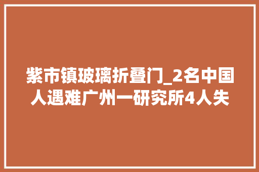 紫市镇玻璃折叠门_2名中国人遇难广州一研究所4人失落联斯爆炸案7名嫌疑人被捕