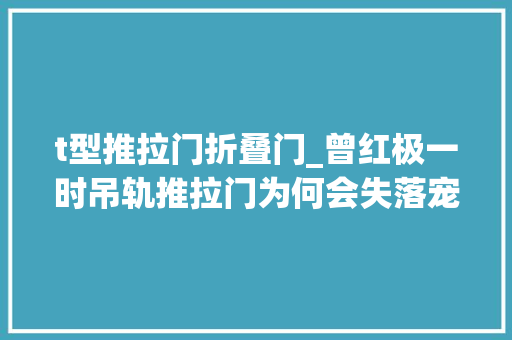 t型推拉门折叠门_曾红极一时吊轨推拉门为何会失落宠原因很简单缺点一目了然