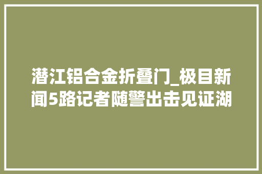 潜江铝合金折叠门_极目新闻5路记者随警出击见证湖北公安百日行动司法力度受害人报警仅2小时窃贼就在火车站被擒