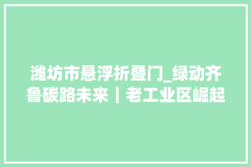 潍坊市悬浮折叠门_绿动齐鲁碳路未来｜老工业区崛起单项冠军潍坊打造空气悬浮家当基地