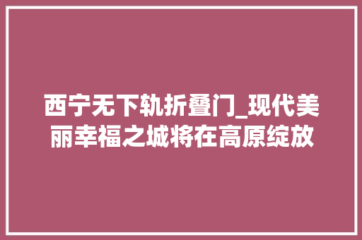 西宁无下轨折叠门_现代美丽幸福之城将在高原绽放