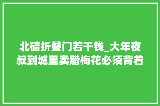 北碚折叠门若干钱_大年夜叔到城里卖腊梅花必须背着背篼站起卖20元一把一天赚上千元