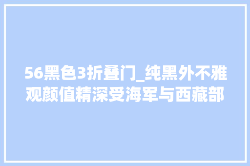56黑色3折叠门_纯黑外不雅观颜值精深受海军与西藏部队好评低调的中国56C短步枪