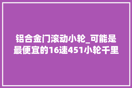 铝合金门滚动小轮_可能是最便宜的16速451小轮千里达Z4评测 实木门