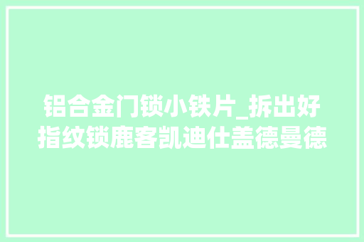 铝合金门锁小铁片_拆出好指纹锁鹿客凯迪仕盖德曼德施曼等七款指纹锁安然无小事