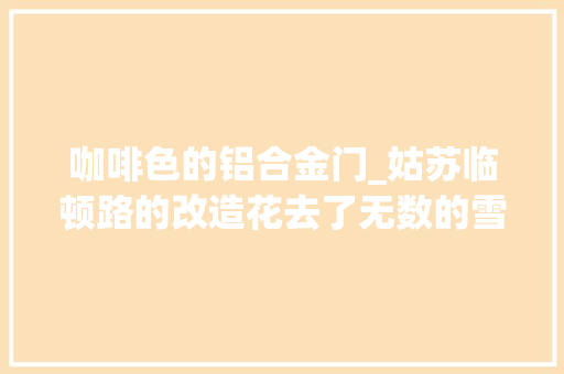 咖啡色的铝合金门_姑苏临顿路的改造花去了无数的雪花银太土豪了 折叠门