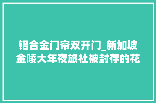 铝合金门帘双开门_新加坡金陵大年夜旅社被封存的花样年光光阴 铝合金门