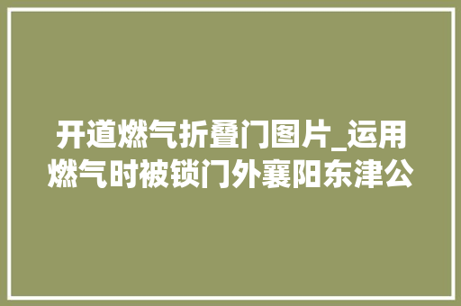 开道燃气折叠门图片_运用燃气时被锁门外襄阳东津公安平易近警火速开道消除安然隐患