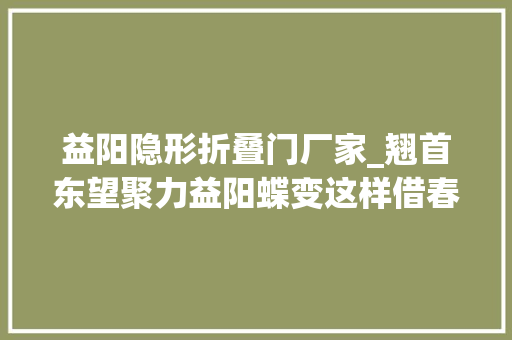 益阳隐形折叠门厂家_翘首东望聚力益阳蝶变这样借春风