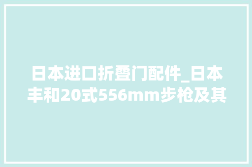 日本进口折叠门配件_日本丰和20式556mm步枪及其尖端配件解析