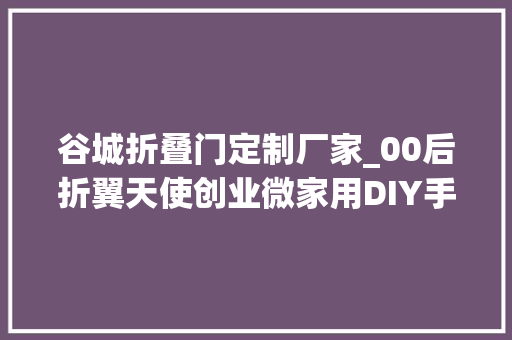 谷城折叠门定制厂家_00后折翼天使创业微家用DIY手工展翅飞行