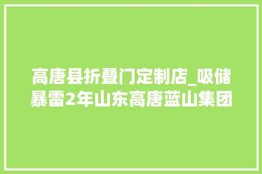 高唐县折叠门定制店_吸储暴雷2年山东高唐蓝山集团以楼抵债 折叠门