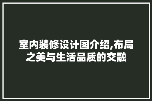 室内装修设计图介绍,布局之美与生活品质的交融