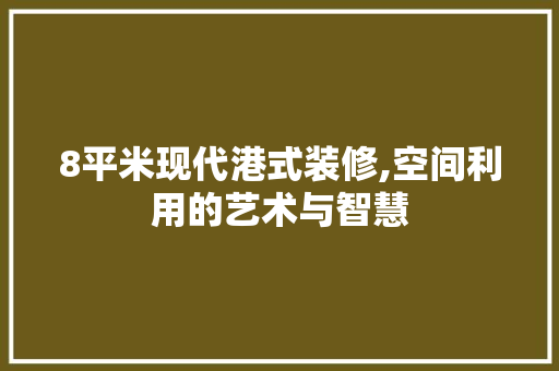 8平米现代港式装修,空间利用的艺术与智慧 防火门