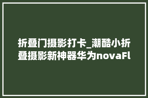 折叠门摄影打卡_潮酷小折叠摄影新神器华为novaFlip的这些摄影技巧你都邑吗