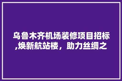 乌鲁木齐机场装修项目招标,焕新航站楼，助力丝绸之路经济带发展