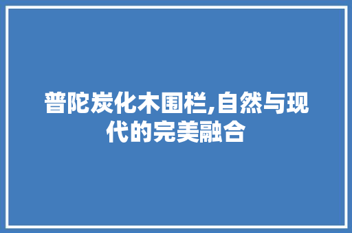普陀炭化木围栏,自然与现代的完美融合 复合门