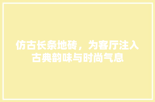 仿古长条地砖，为客厅注入古典韵味与时尚气息
