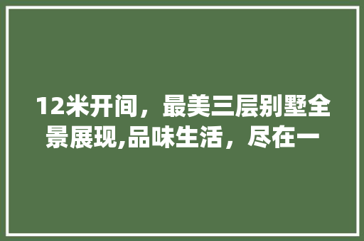 12米开间，最美三层别墅全景展现,品味生活，尽在一栋别墅之中_最美三层别墅图片大全面宽12米 玻璃门