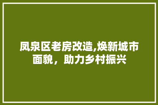 凤泉区老房改造,焕新城市面貌，助力乡村振兴 玻璃门