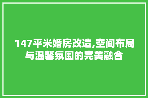 147平米婚房改造,空间布局与温馨氛围的完美融合