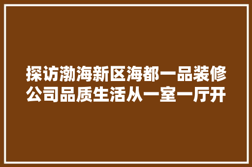探访渤海新区海都一品装修公司品质生活从一室一厅开始