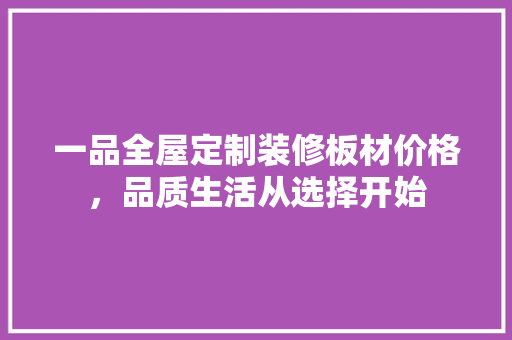 一品全屋定制装修板材价格，品质生活从选择开始 滑动门