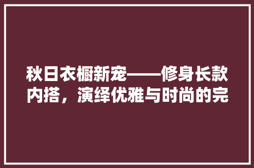 秋日衣橱新宠——修身长款内搭，演绎优雅与时尚的完美融合