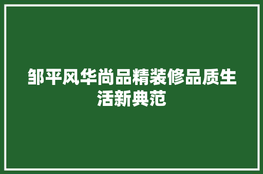 邹平风华尚品精装修品质生活新典范 塑钢门