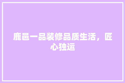 鹿邑一品装修品质生活，匠心独运 推拉门